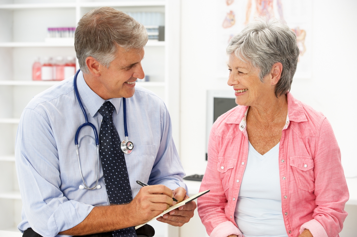 Doctor treating a patient